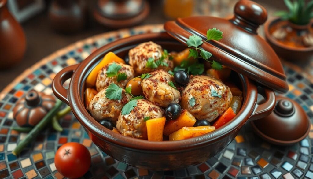 Moroccan chicken tagine